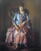 George Wesley Bellows, Painting: Emma in a Purple Dress